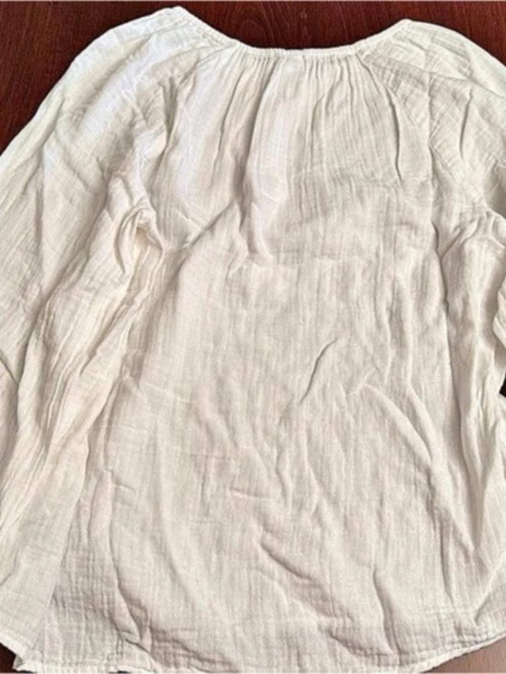 Old Navy Long Sleeve Blouse in White Size Small